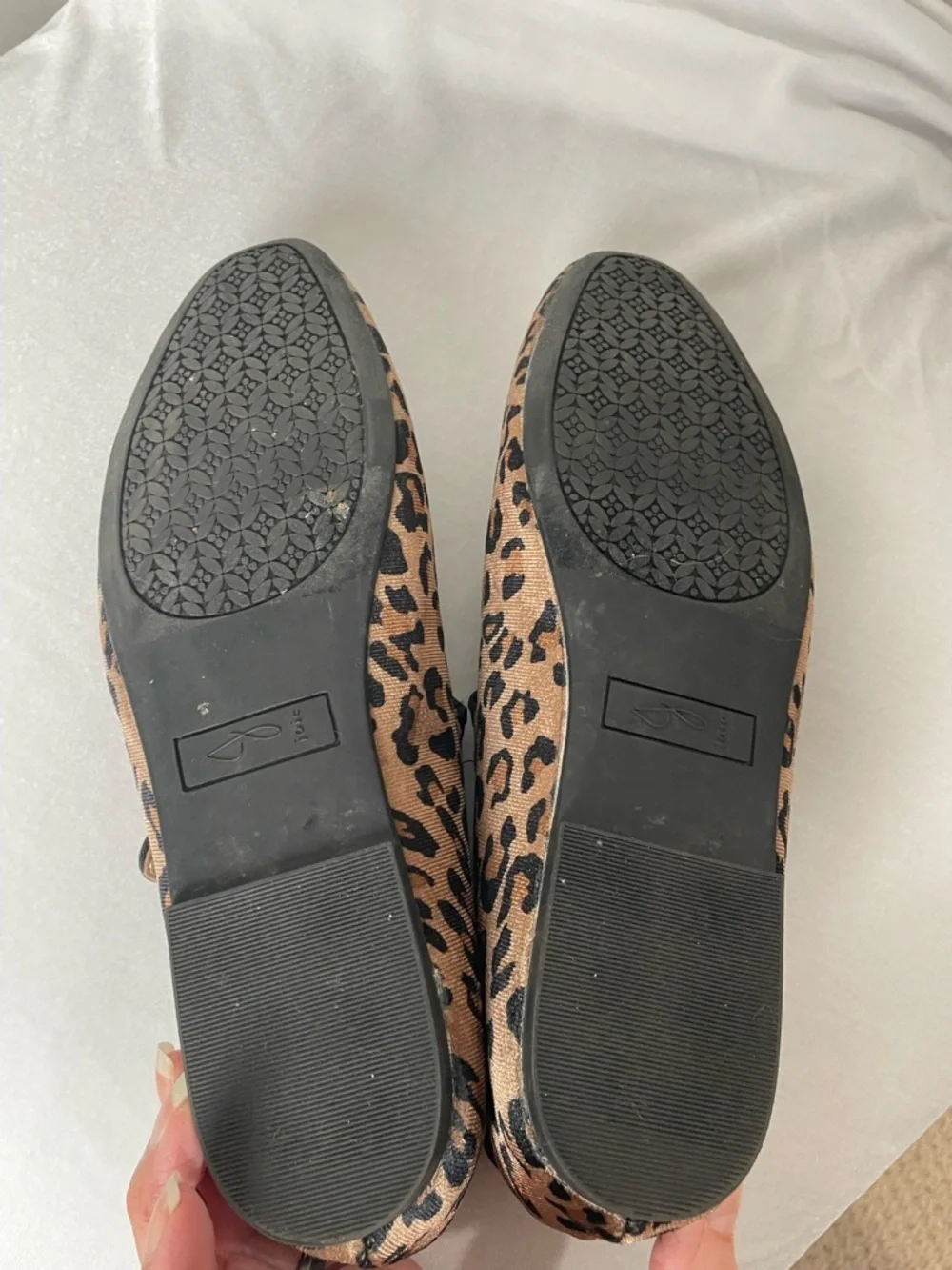 Josie Leopard Print Mary Jane Flats 7.5